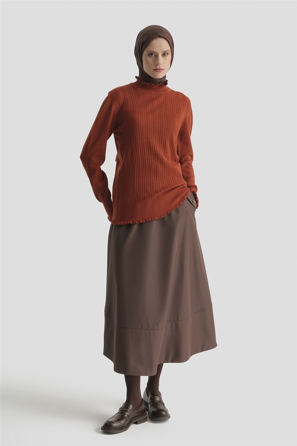 Armine Triko Penye 25KD2901 Kiremit görsel 2