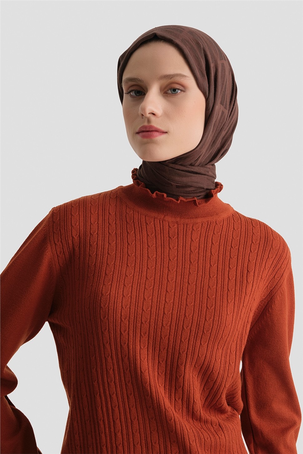 Armine Triko Penye 25KD2901 Kiremit görsel 3