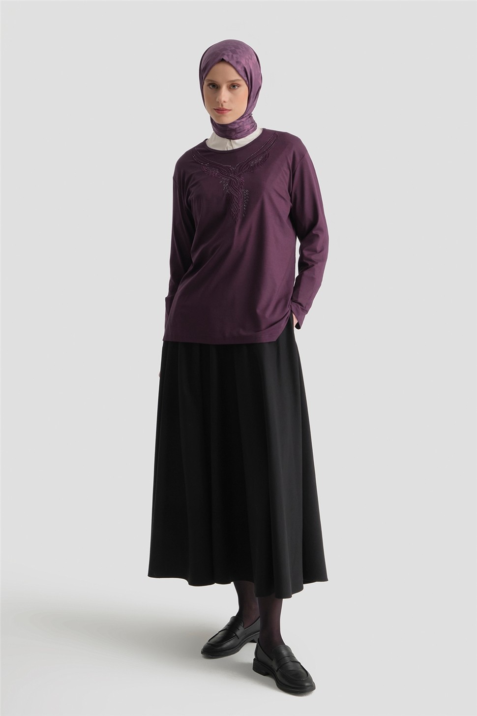 Armine Penye 24YD9021 Mürdüm