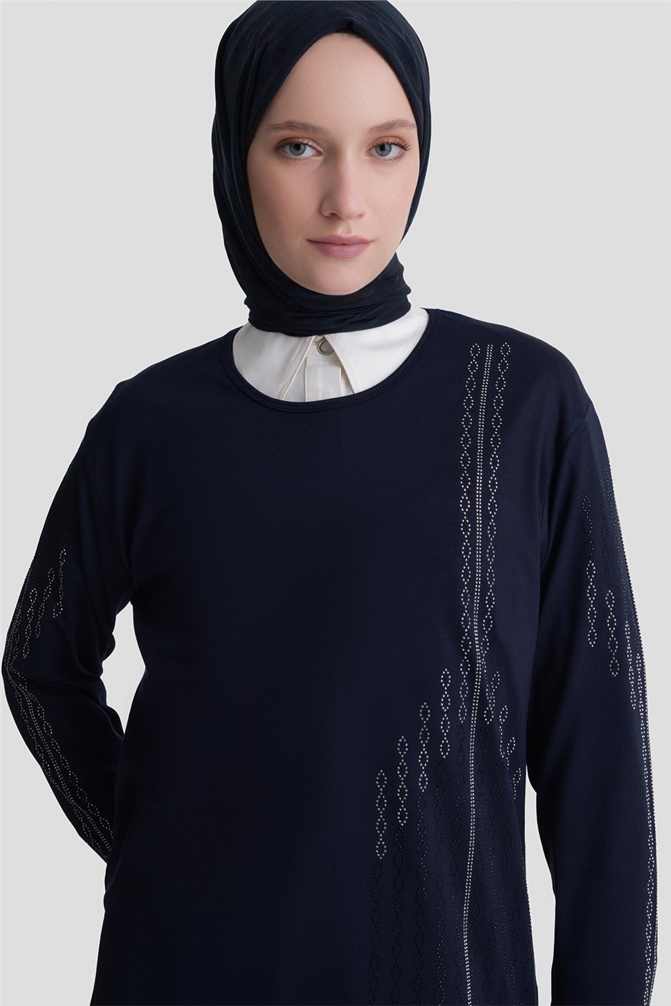 Armine Penye Lacivert görsel 3