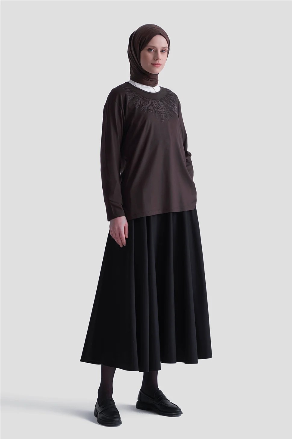 Armine Penye Kahverengi görsel 2