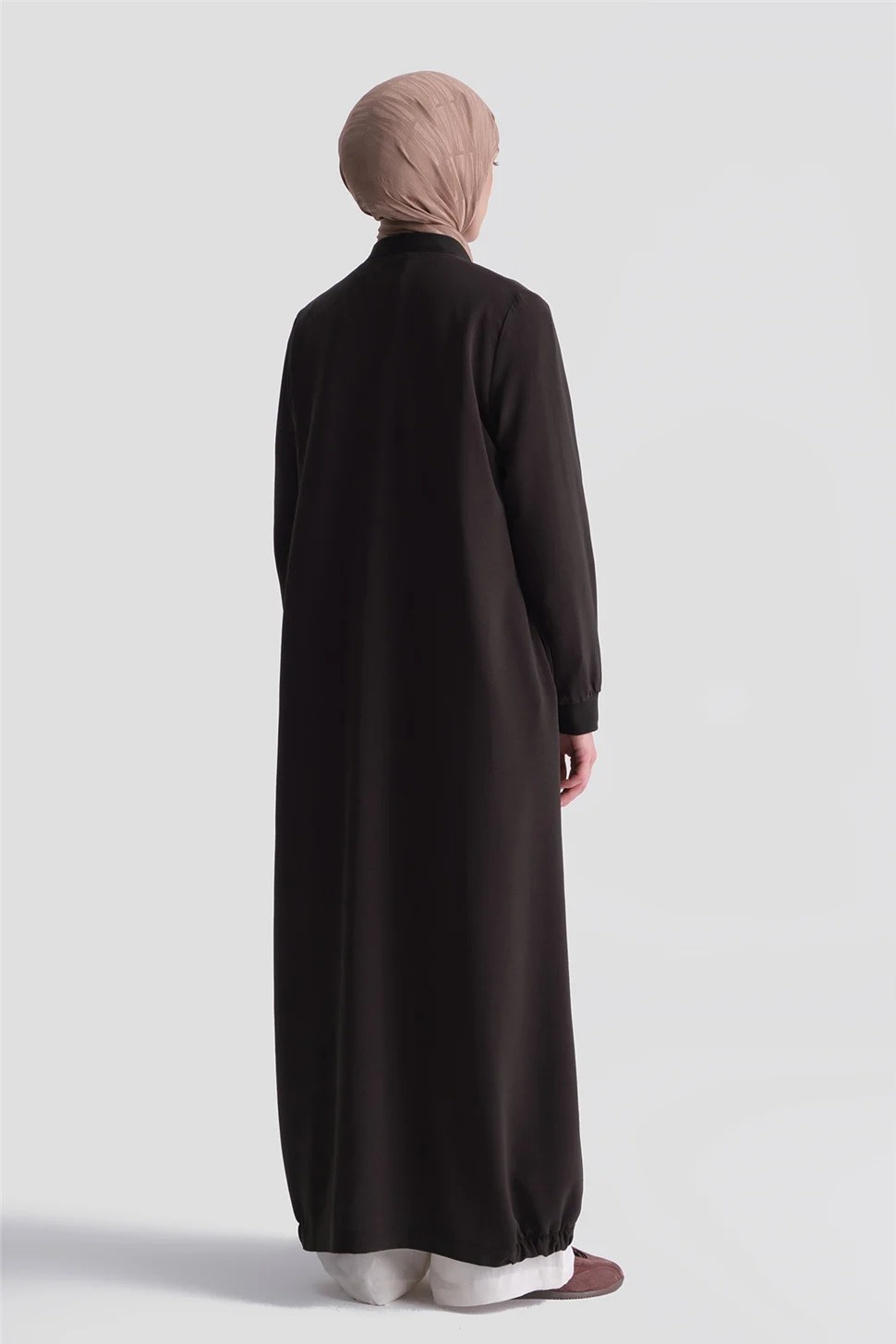 Armine Basic Ferace Kahve görsel 6