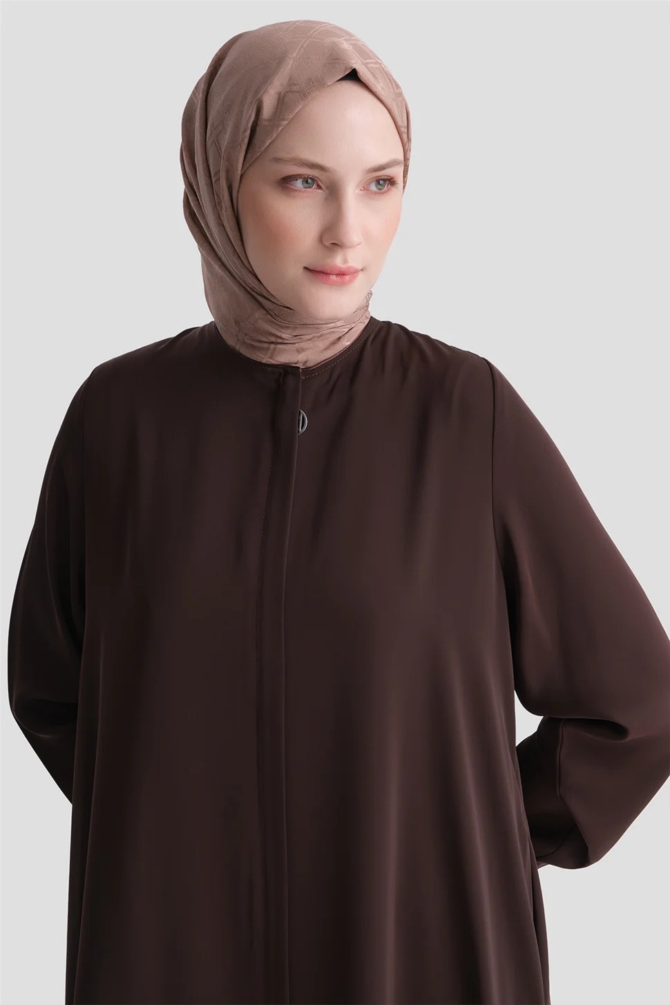 Armine Basic Ferace Kahve görsel 3