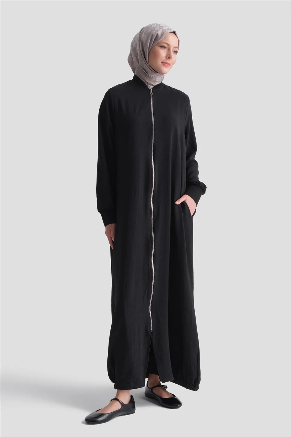 Armine Basic Ferace Siyah görsel 3
