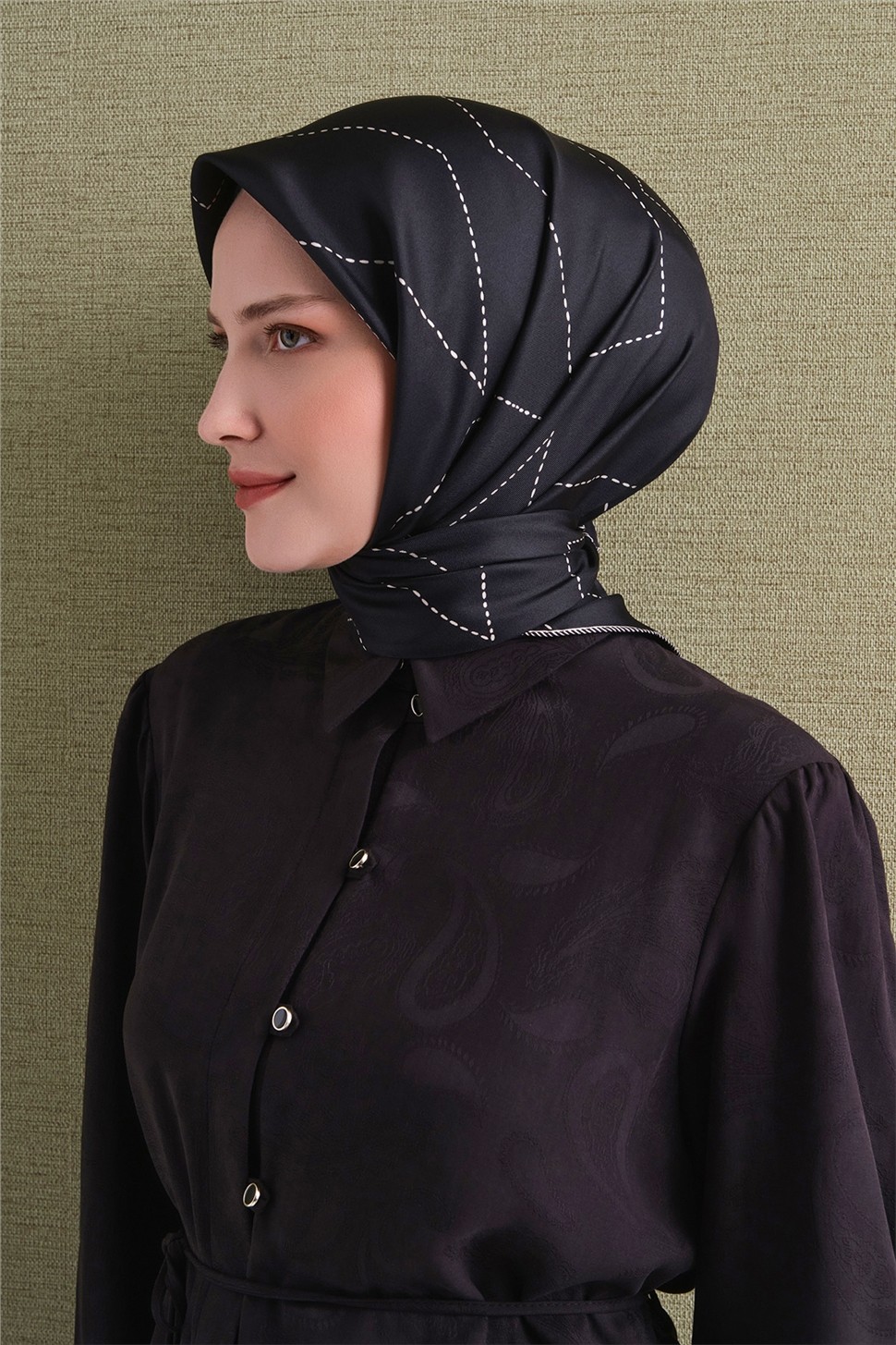 Armine Saf İpek Twill Eşarp 9642D 39