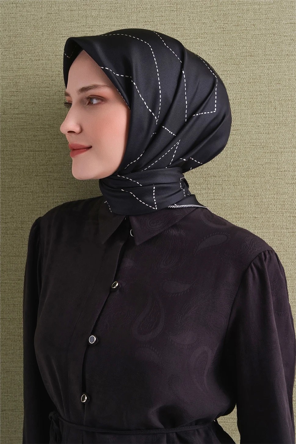 Armine Saf İpek Twill Eşarp 9642D 39 görsel 2
