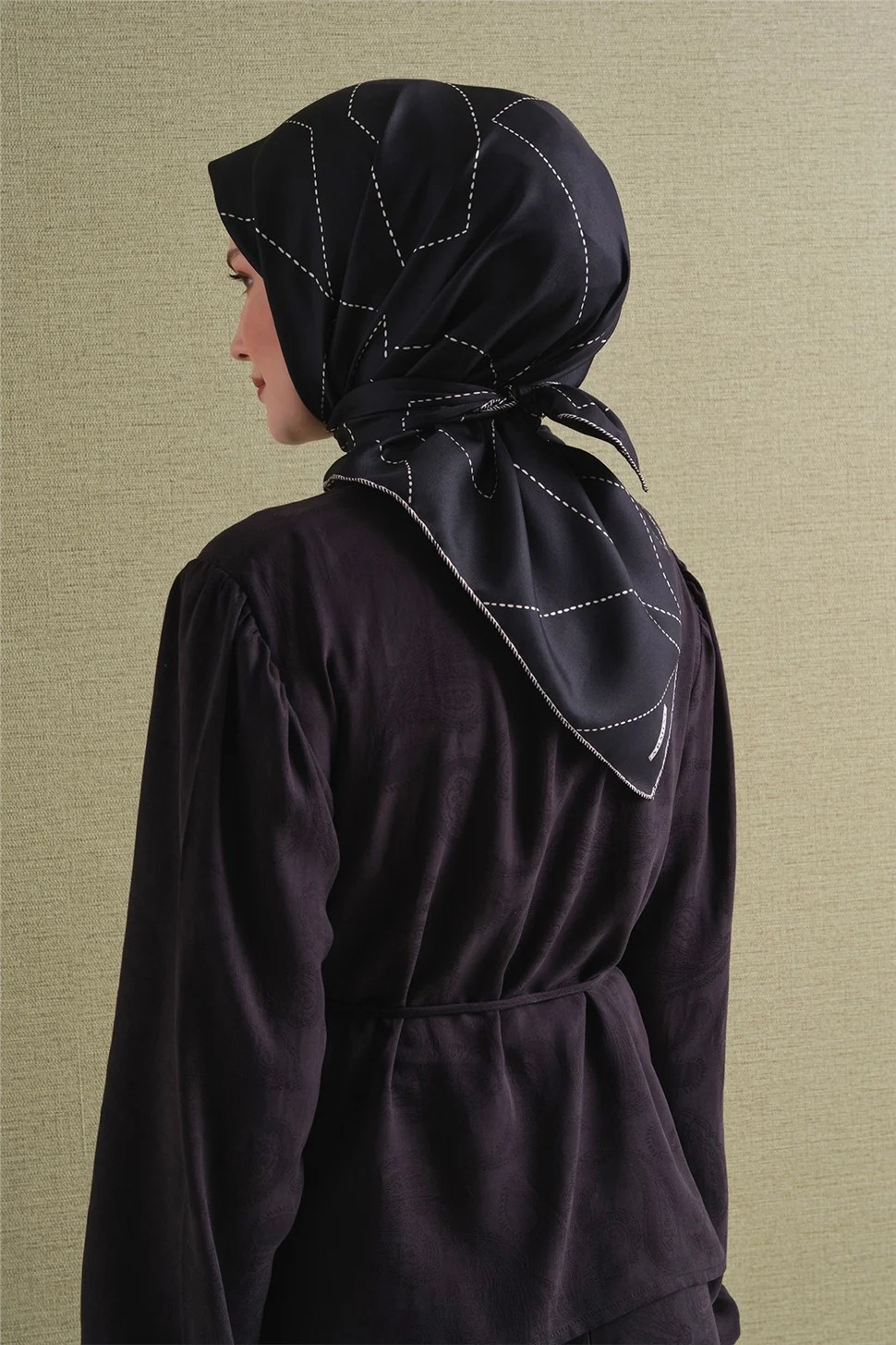 Armine Saf İpek Twill Eşarp 9642D 39 görsel 4