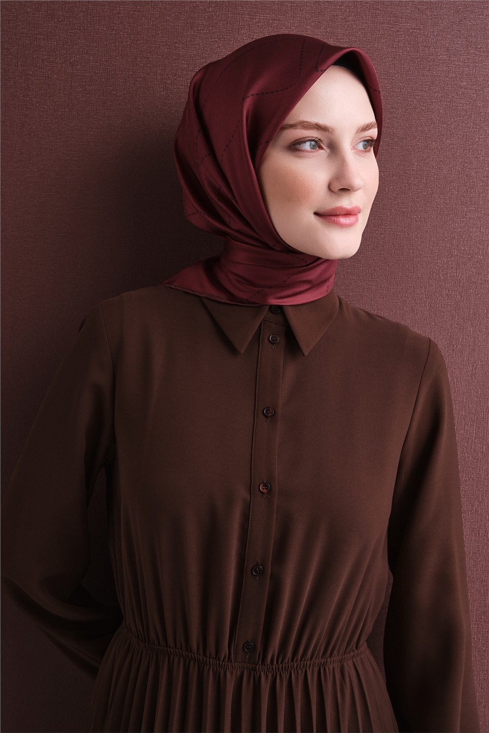 Armine Saf İpek Twill Eşarp 9642D 37 görsel 3