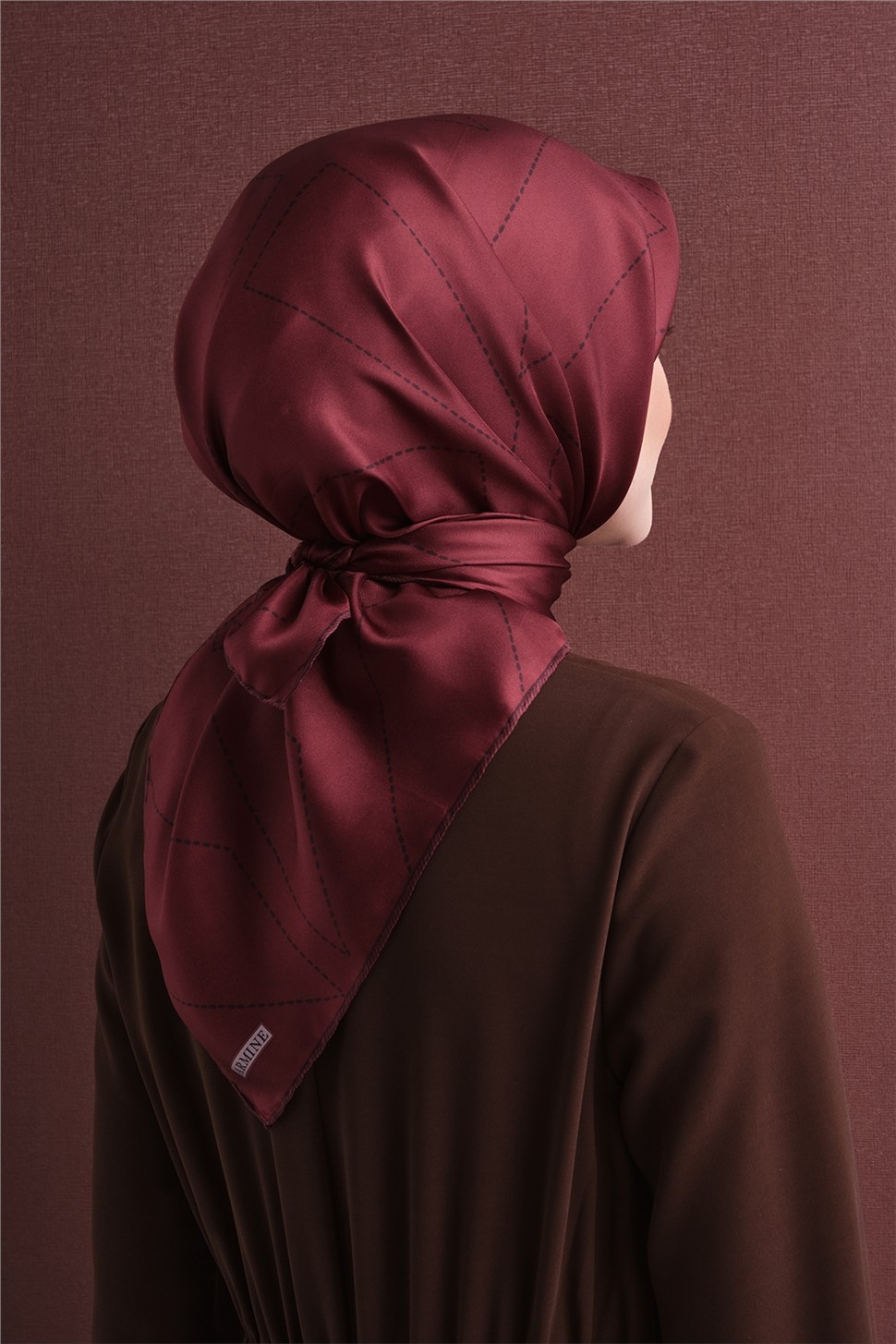 Armine Saf İpek Twill Eşarp 9642D 37 görsel 4