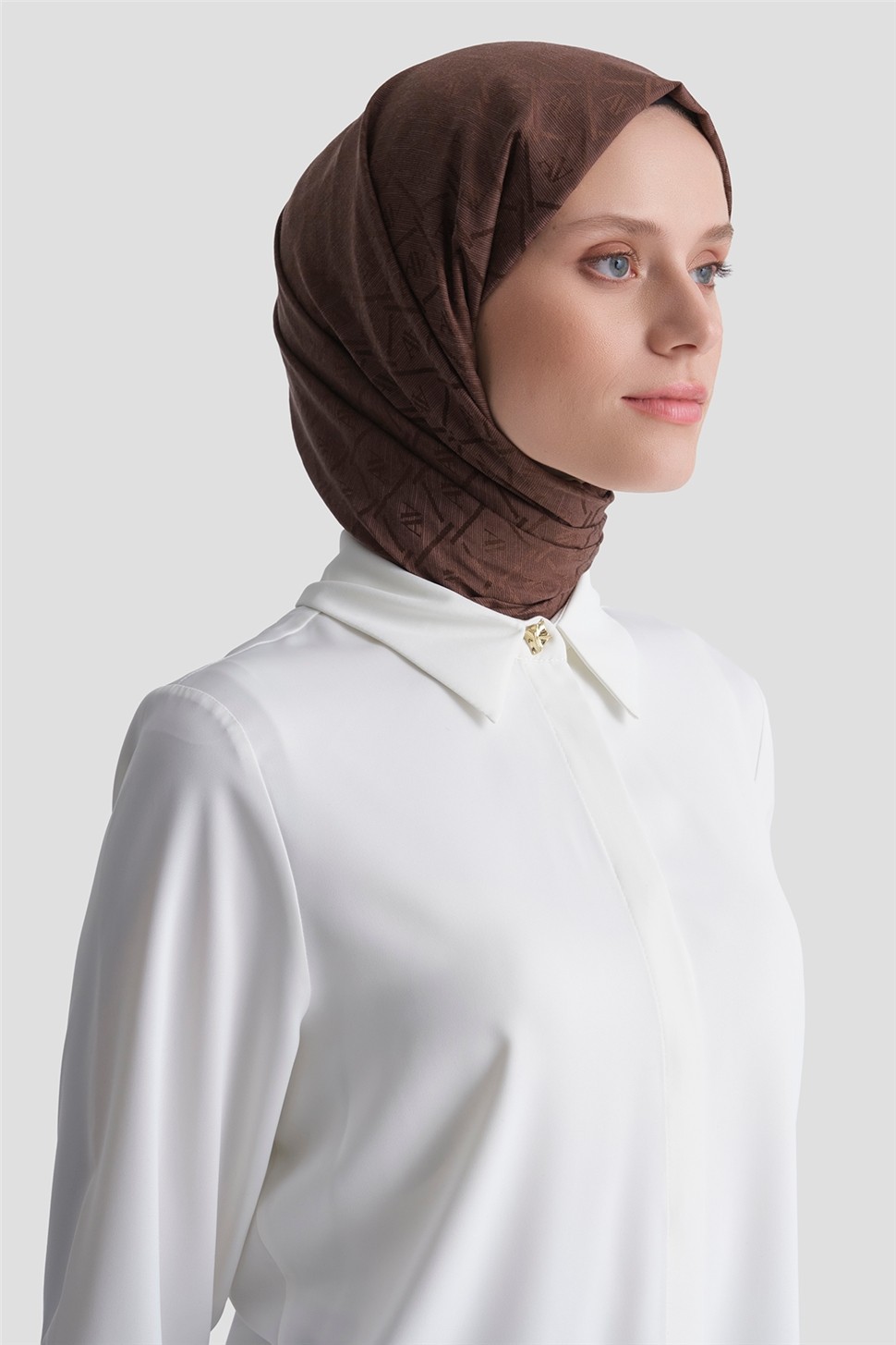 Armine Basic Gömlek Ekru görsel 4