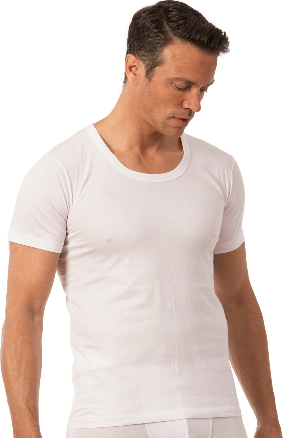 Özkan Underwear Özkan 0059 6'lı Paket Erkek %100 Pamuklu Süprem Kumaş Açık Yaka Yarım Kol Atlet Fanila görsel 4