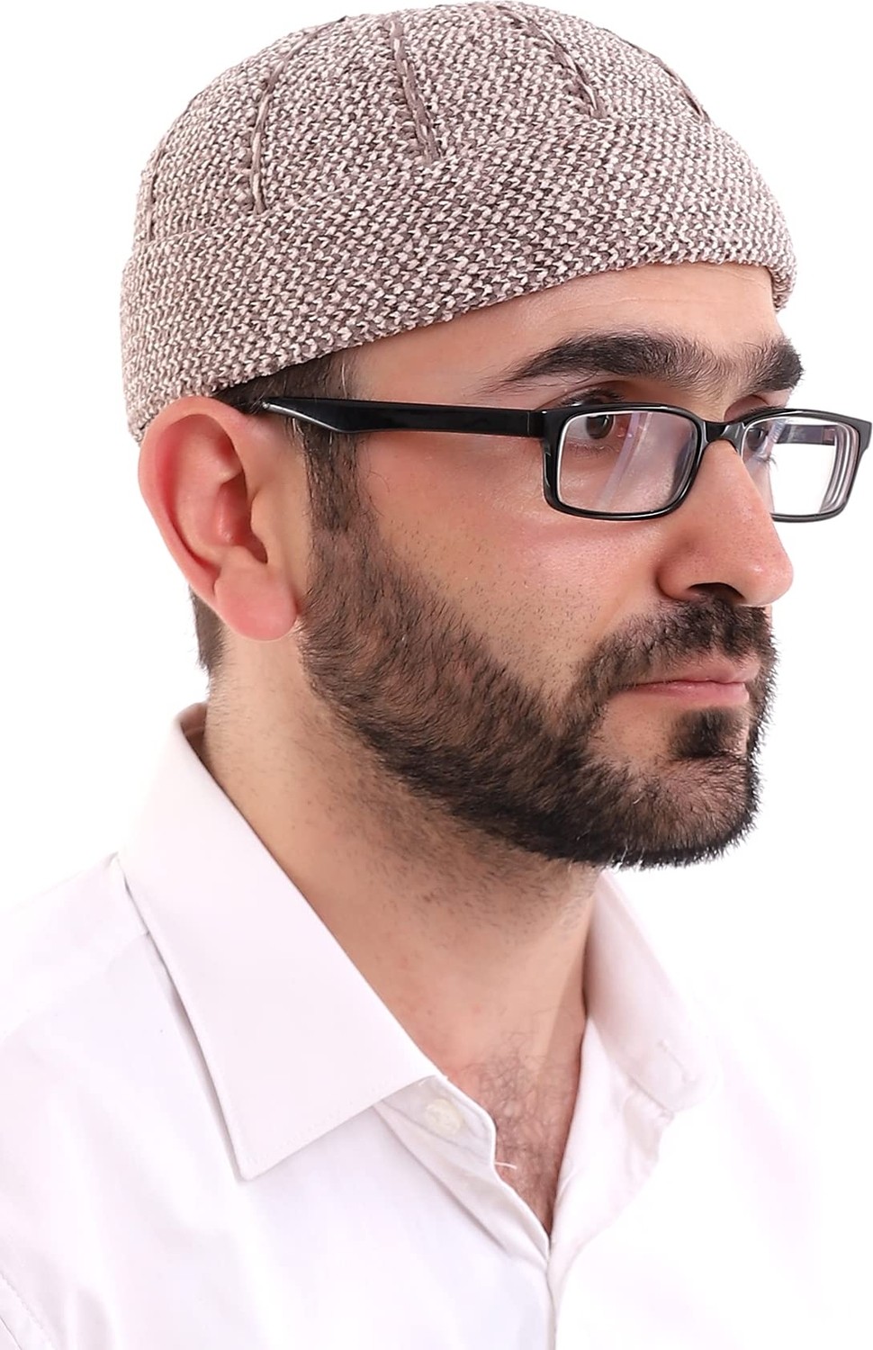 1001 Kışlık Kadife Takke Katlamalı Desenli
