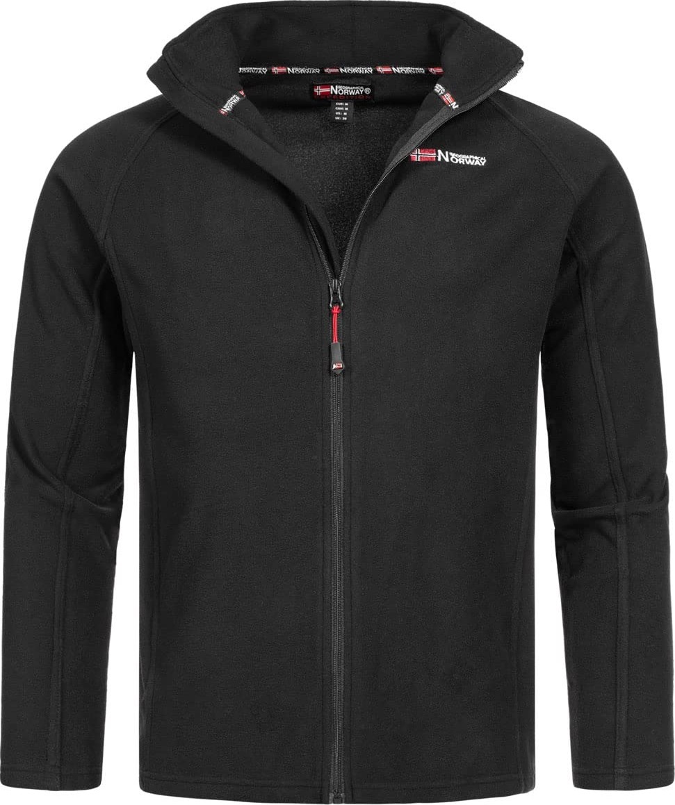 Frefly Store Geographical Norway Tug Erkek Hafif Polar Ceket, Polar Ceket, Dış Mekan, Siyah, S
