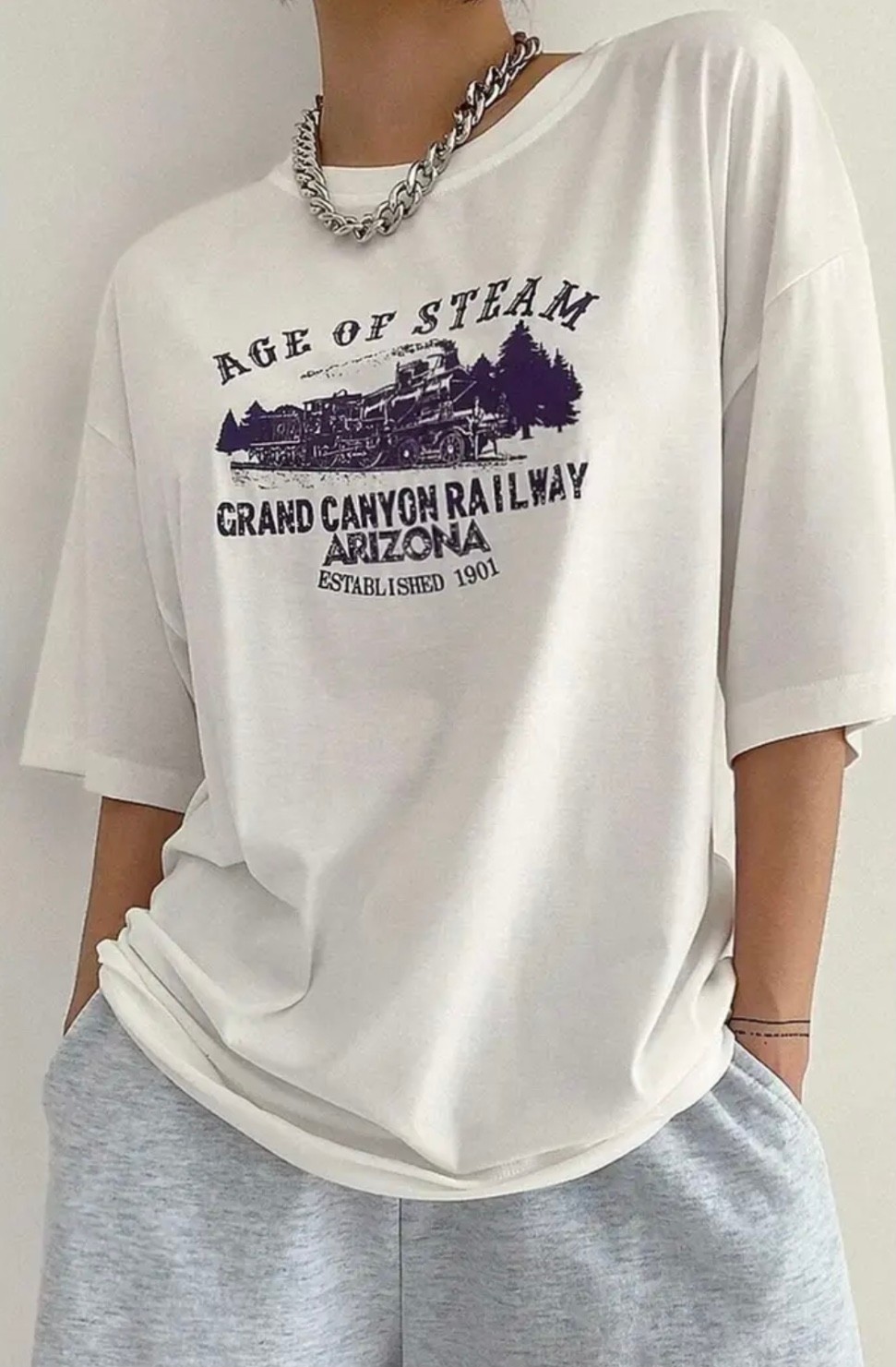 Amor Face Büyük Beden Özel Tasarım Age Of Steam Baskılı %100 Pamuk Oversize Battal Kadın T-Shırt