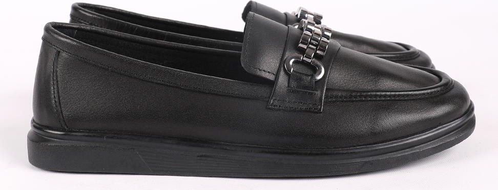 Hayati Arman Kadın Hakiki Deri Toka Detaylı Loafer Günlük Casual Ayakkabı Ekru