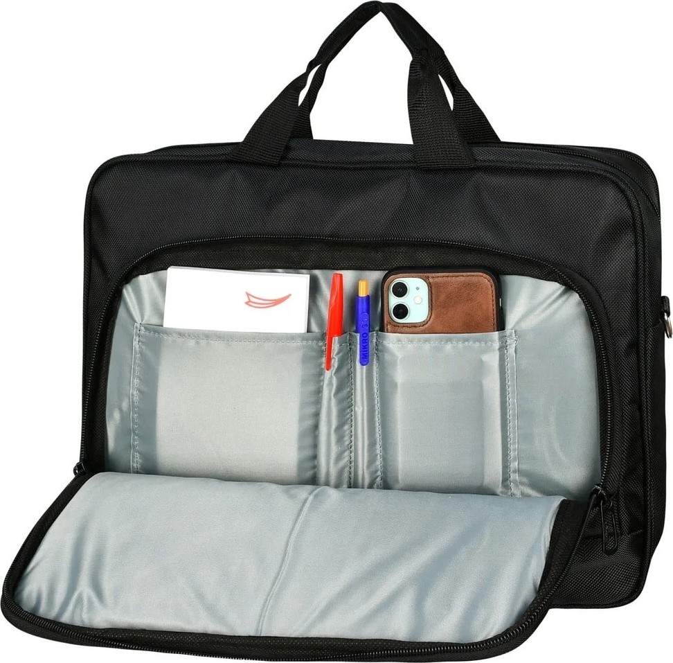 Galb Leather Unisex Siyah 16.5 Inc Laptop & Evrak Cantasi görsel 2