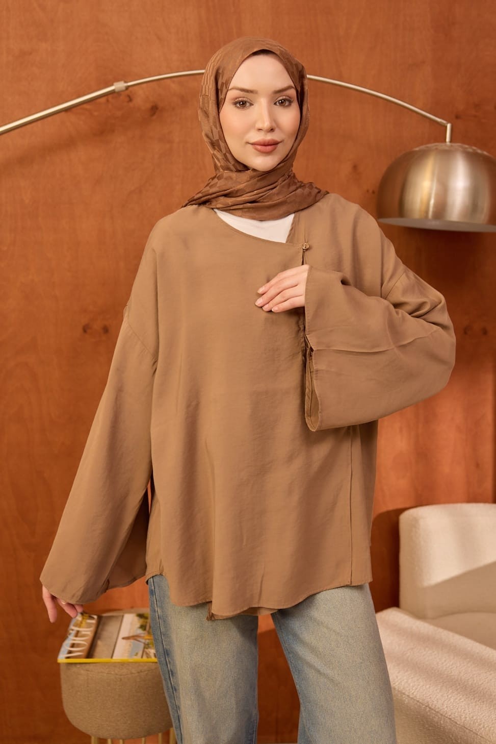 İmaj Butik Taş Ön Bağlamalı Kimono görsel 6