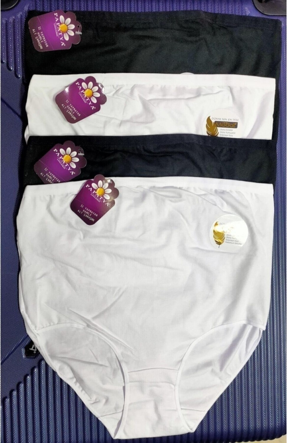 Papatya 4'lü Paket Modal Hamile Külot Düz Desen Pamuklu Yumuşak Dokulu ve Nefes Alabilir