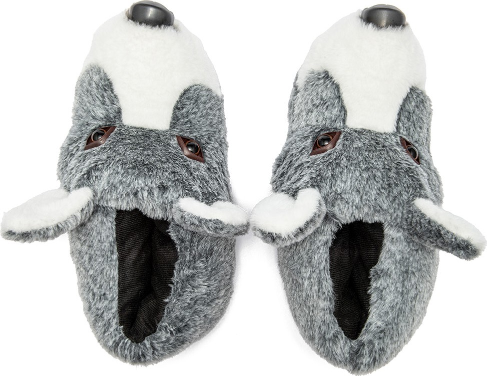 Twigy Husky Erkek Hayvanlı Panduf Gri 41/46 görsel 3