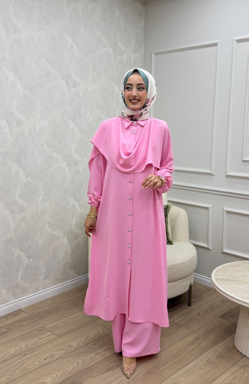 Modi Dilara Takım Pembe görsel 2