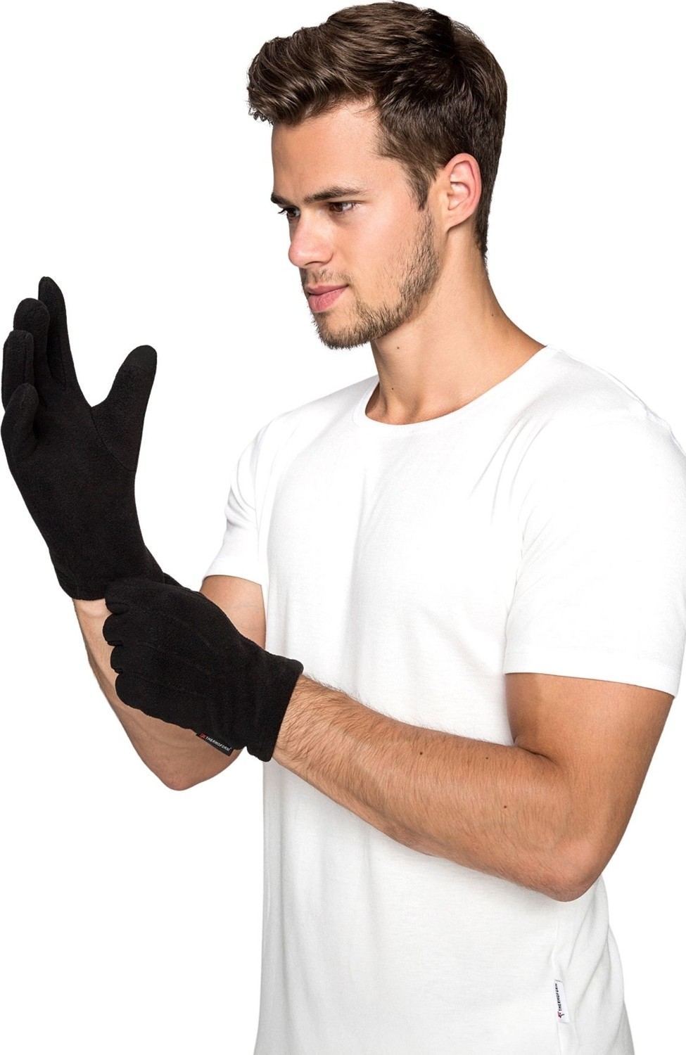 Mediterian Unisex Siyah Polar Eldiven, Sıcak ve Rahat Kullanım İçin Uygun, Yumuşak ve Hafif Tasarım görsel 2