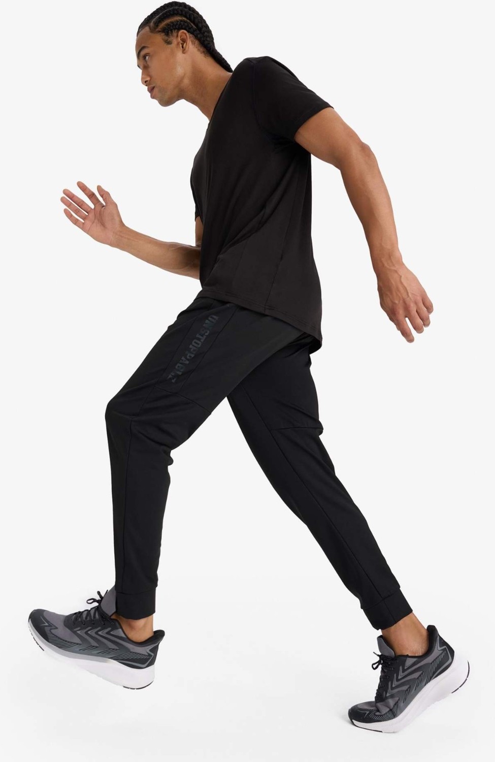 DeFacto Standart Fit İçi Yumuşak Tüylü Skuba Dalgıç Kumaş Sporcu Jogger Eşofman Altı D7308AX25SP görsel 3