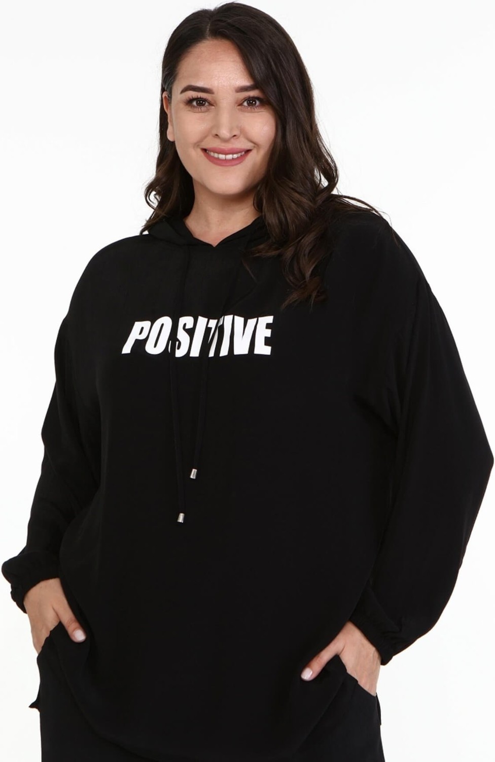Myline Baskılı Kapüşonlu Sweatshirt
