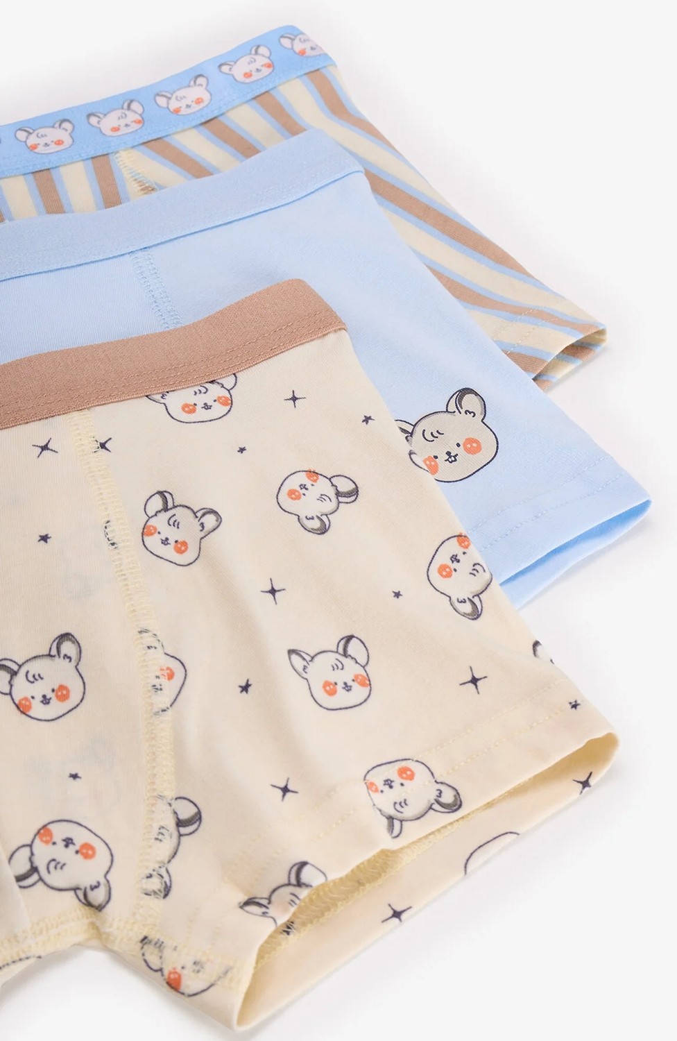 Penti Erkek Çocuk Mavi Cute Animals Pamuklu 3'lü Boxer görsel 5