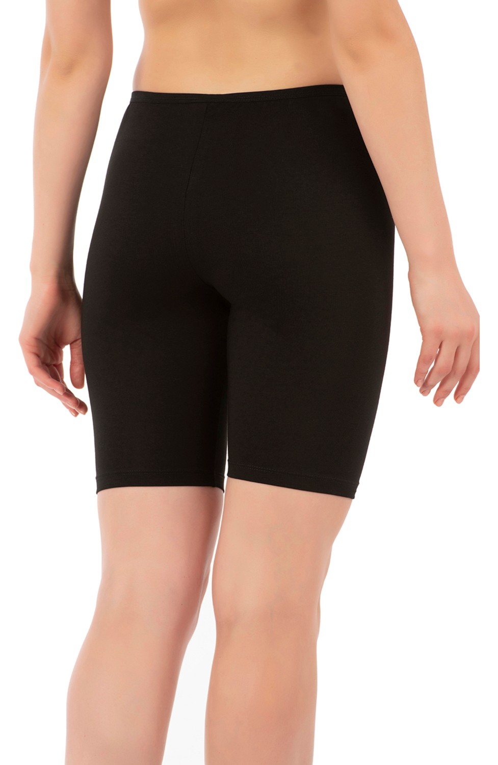 Özkan Underwear Özkan 0413 Kadın %95 Pamuklu Likralı Süprem Kumaş Esnek Rahat Yumuşak Diz Üstü Toparlayıcı Yüksek Bel Kısa Tayt görsel 7