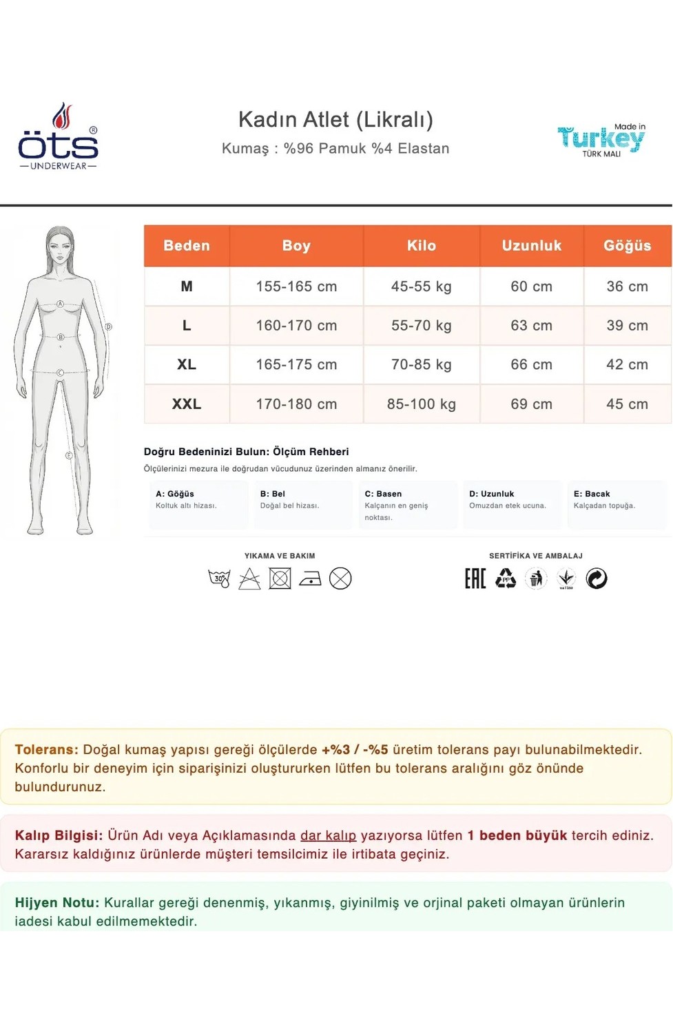 Öts Kadın Pamuklu Atlet Büzgülü İp Askılı Çıkarılabilir Pedli Ergonomik Tasarım (3175) görsel 8