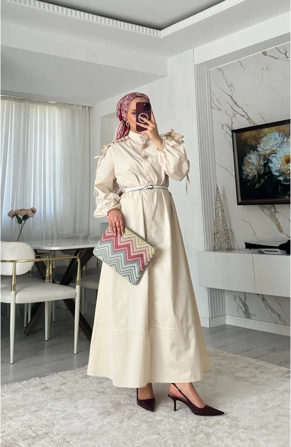 Muq Official Simli Desen Triko Takım