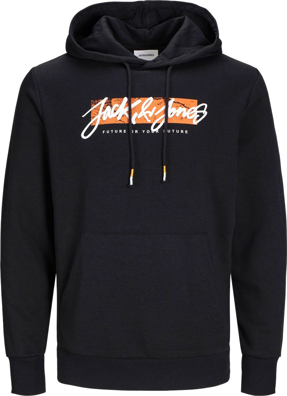 Jack & Jones Jjtıley Sweat Hood Ln Siyah Erkek Sweatshirt görsel 2