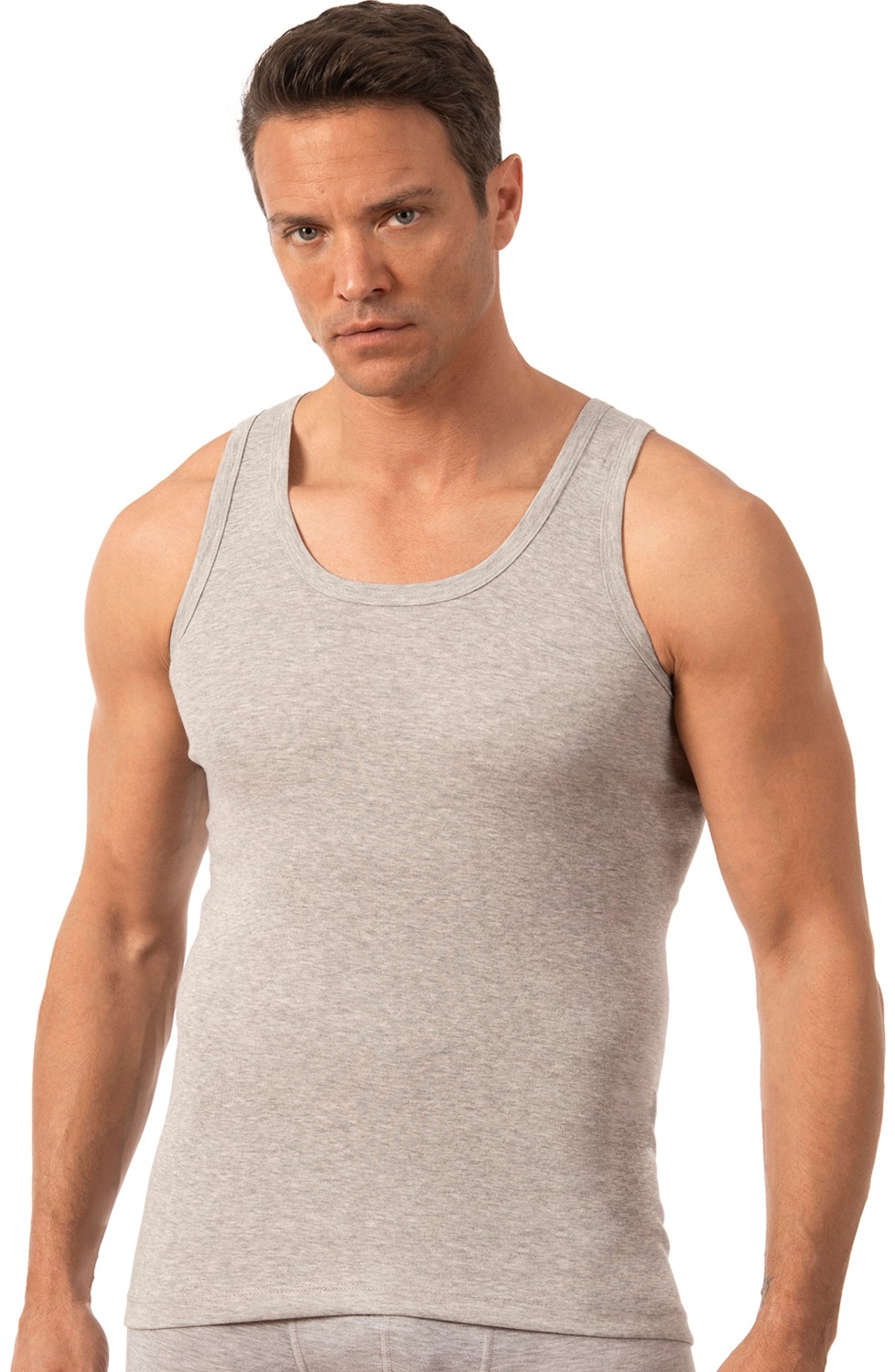 Özkan Underwear 0113 6'lı Paket Erkek Pamuklu Ribana Atlet görsel 2
