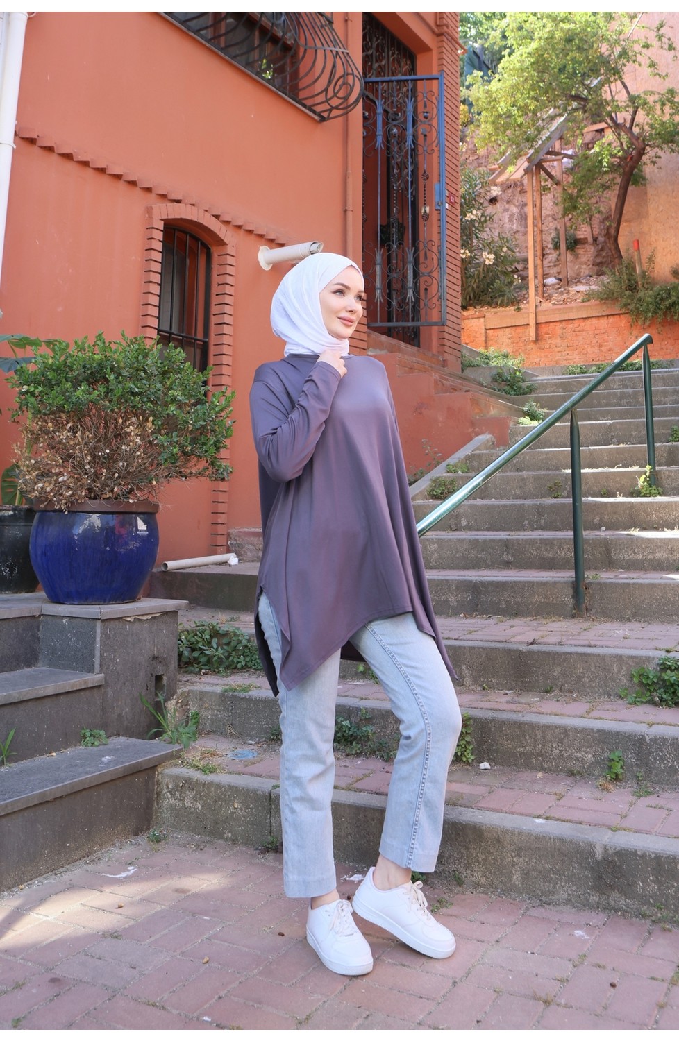 Nisum Moda Yanları Yırtmaçlı Salaş Tunik görsel 2
