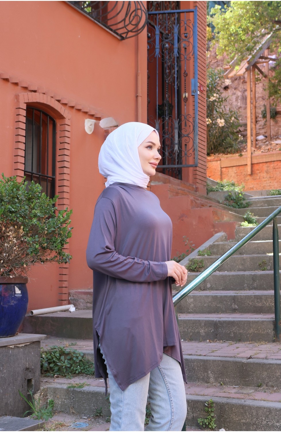 Nisum Moda Yanları Yırtmaçlı Salaş Tunik görsel 4