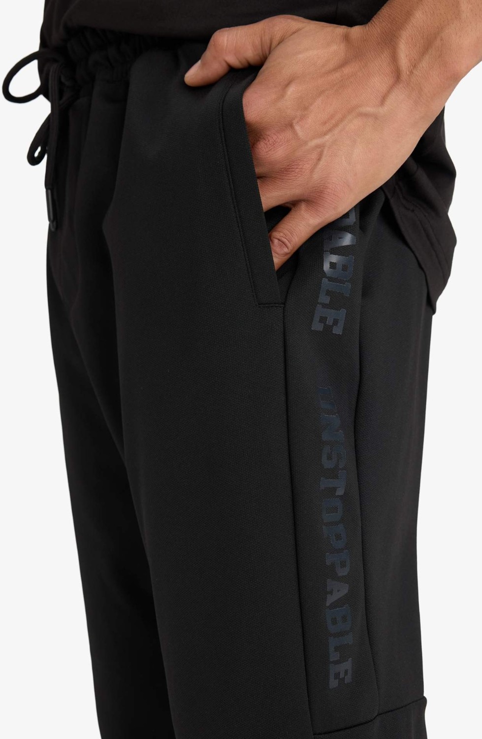 DeFacto Standart Fit İçi Yumuşak Tüylü Skuba Dalgıç Kumaş Sporcu Jogger Eşofman Altı D7308AX25SP görsel 5