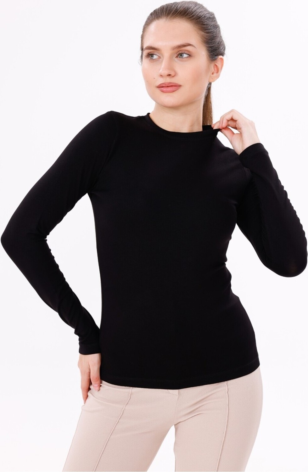 Yade Fashion Uzun Kol Bisiklet Yaka Body 4'lü Set görsel 2