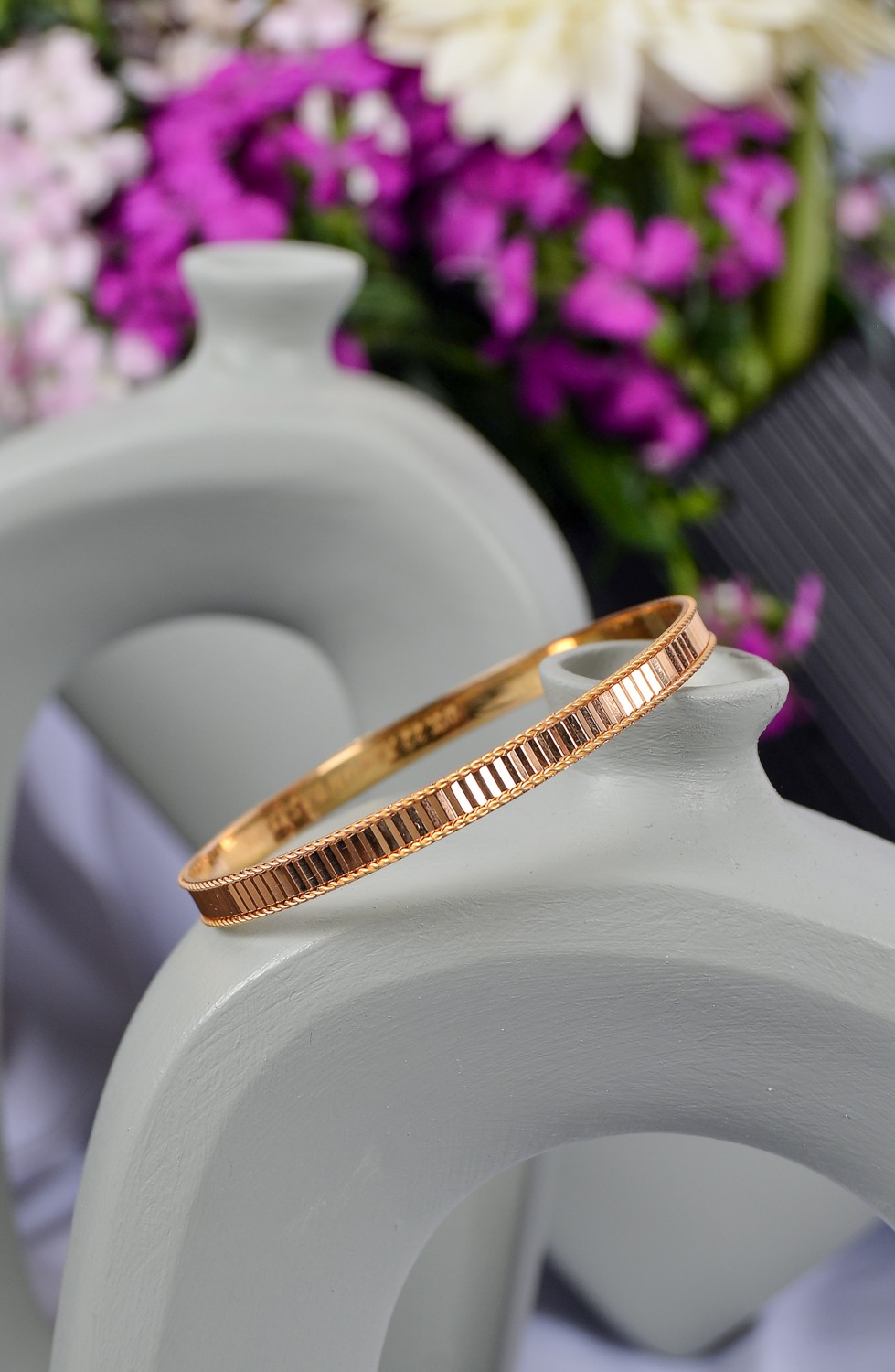 Kado Kuyumculuk 17 gr (Gram) 22 Ayar Aynalı Sazan Ray Desen Bilezik