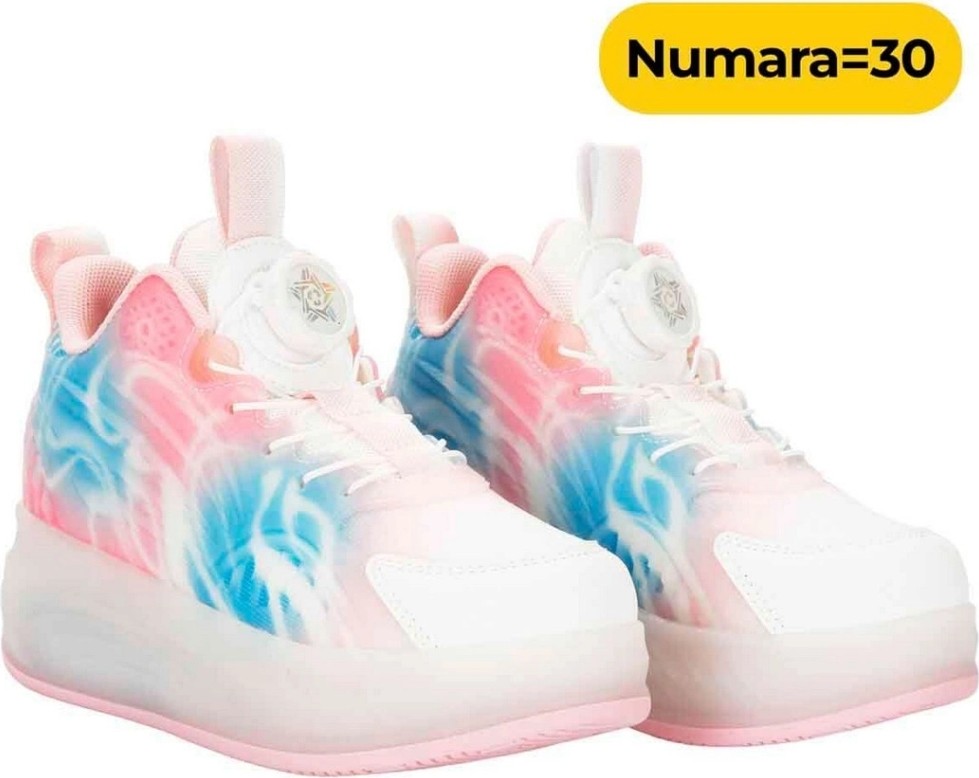 NW NessiWorld Sports Işıklı Patenli Kız Spor Ayakkabı 30 Numara görsel 2