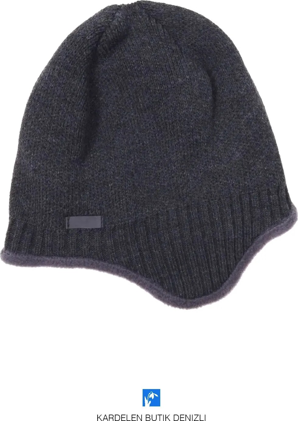 PIECE SIGNATURE Casual Içi Polarlı Kulaklı Akrilik Yün Bere ( Unisex ) görsel 6