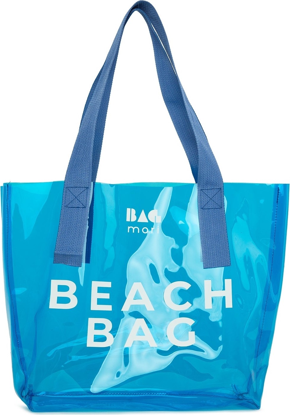 Bagmori Vizon Beach Bag Baskılı Şeffaf Plaj Çantası