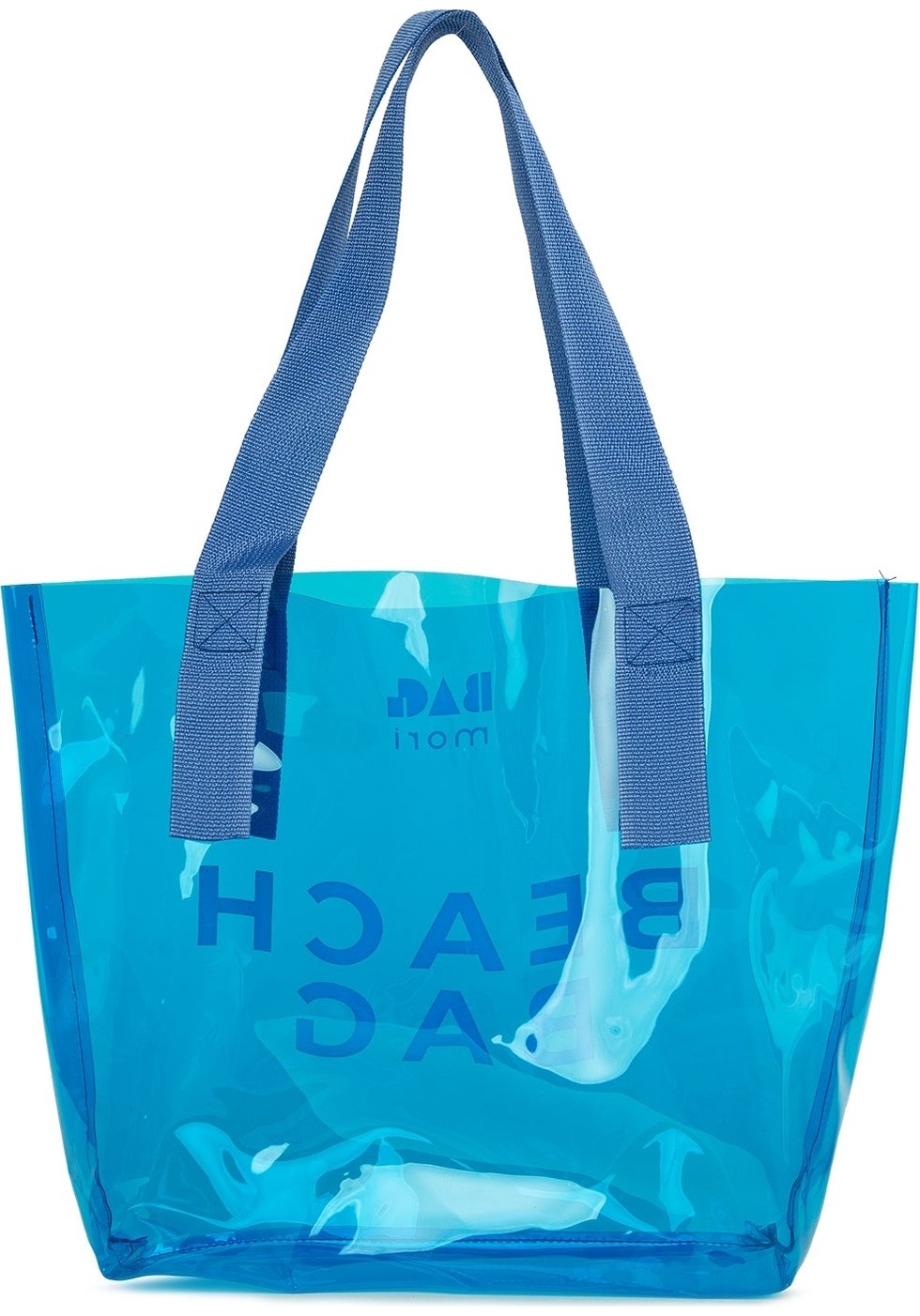 Bagmori Vizon Beach Bag Baskılı Şeffaf Plaj Çantası görsel 3