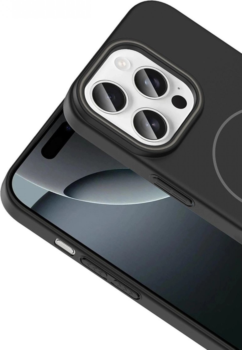 Marsilyan ™- Apple Iphone 15 Plus Broş Magsafe Kapak - Çöl Titanyum görsel 2