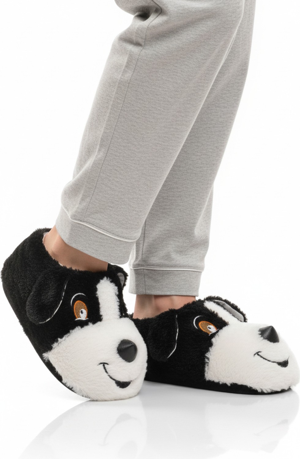 Ayakmod Gri Köpek Desenli Panduf 26K001 görsel 6