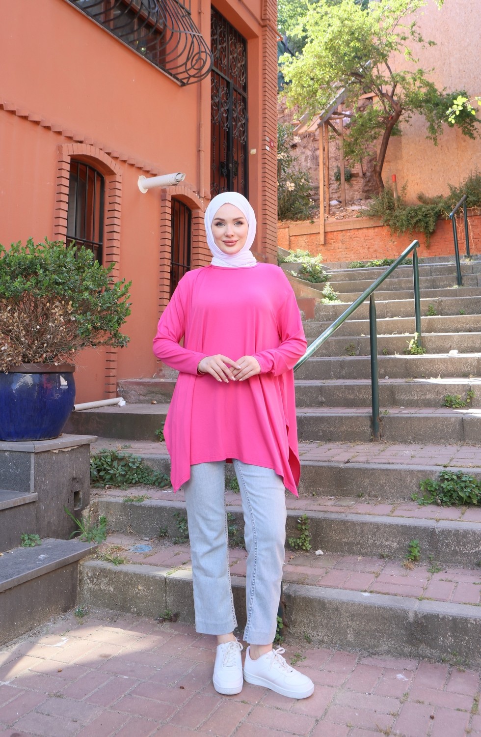 Nisum Moda Yanları Yırtmaçlı Salaş Tunik