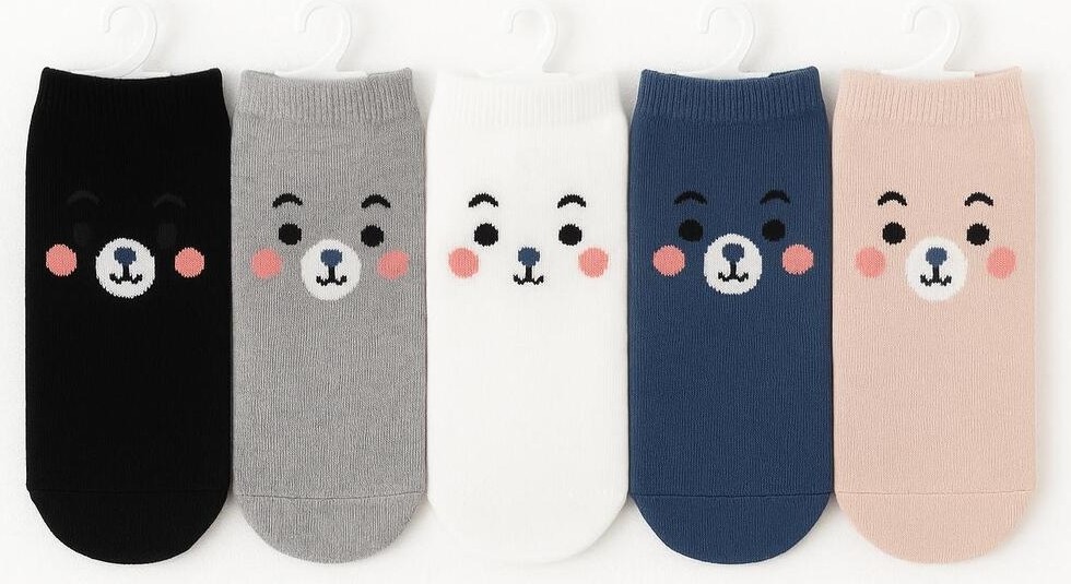 Black Arden Socks Black Arden %80 Pamuk Yazlık Babet Çorap, Hijyenik Yıkama ile Yumuşak, Antibakteriyel ve Rahat, 5 Çift görsel 6