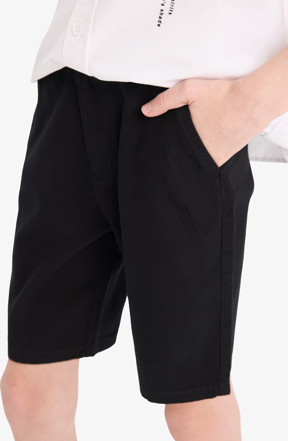 DeFacto %100 Pamuk Cepli Basic Gabardin Şort Erkek Çocuk C2955A825SM görsel 5