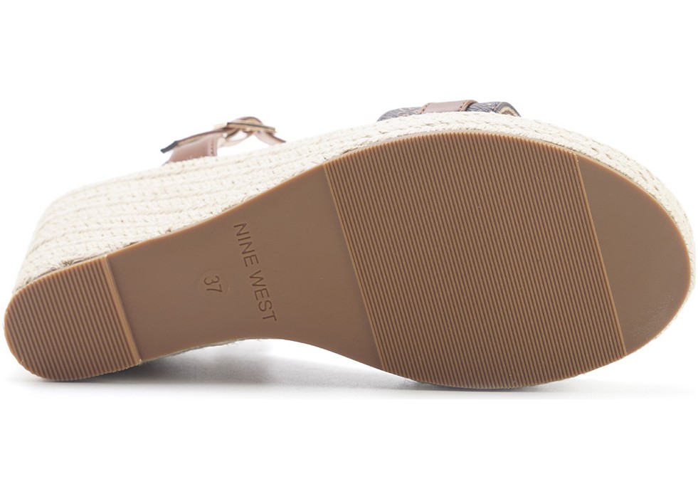 Nine West Beyaz Kadın Espadril Oprena 5fx Suni Deri Düz Dolgu Taban ile Şık Tasarım görsel 4