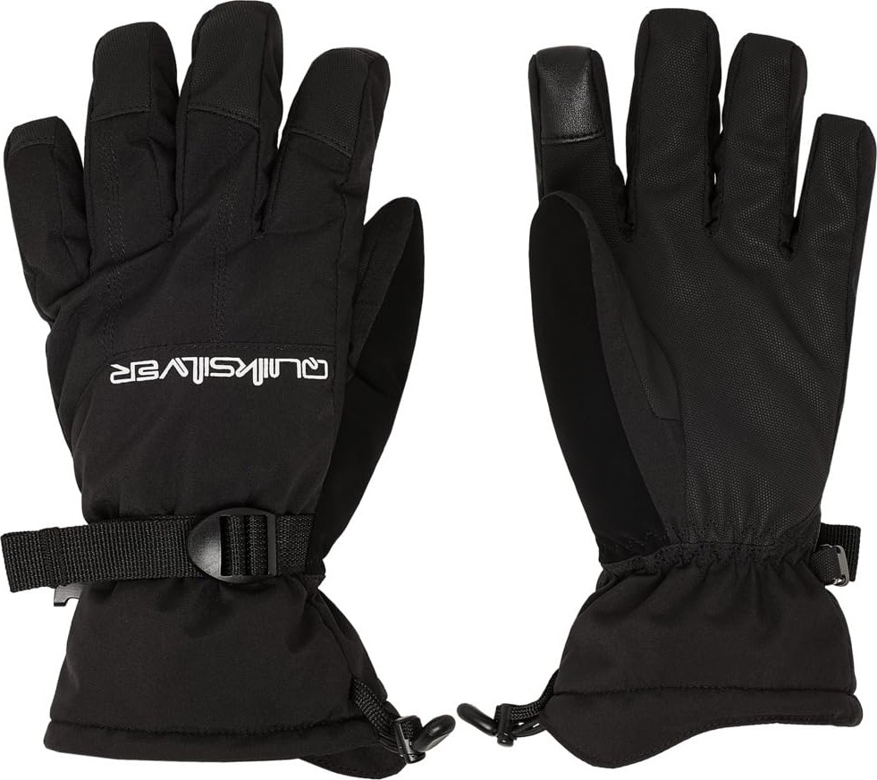 Aesco Quiksilver Mission Glove Erkek Eldiveni, Siyah, Beden M