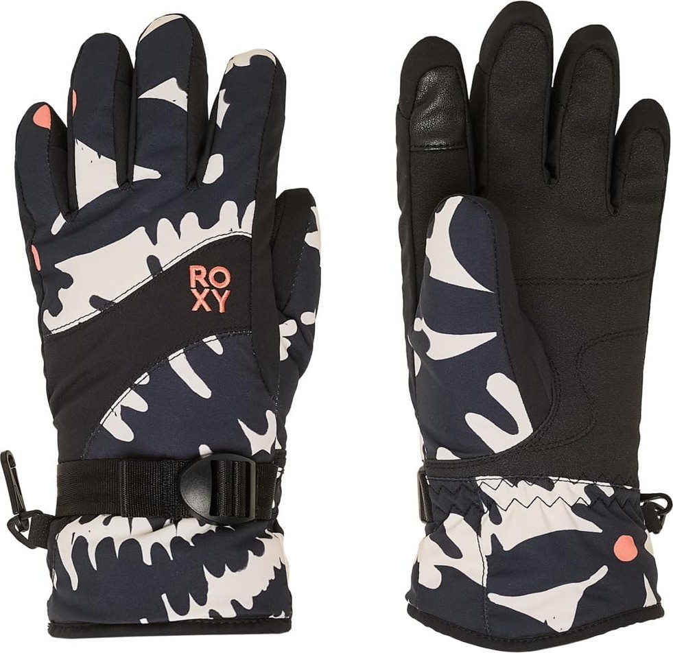 Die Grup Roxy Jetty Girl - Technical Snow Gloves For Girls - Kayak/snowboard Teknik Eldiveni, Kız Çocuğu, M, Siyah
